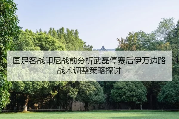国足客战印尼战前分析武磊停赛后伊万边路战术调整策略探讨